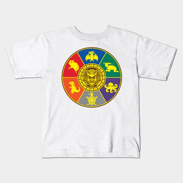 Avatar Animal Calendar Kids T-Shirt by Inhouse